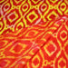 Tissu coton demi natté IKAT INDIEN imprimé traditionnel : bleu/vert ou rouge/jaune - MADE IN INDIA - TissusPapi.com
