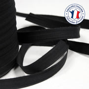 Bobine de 100m de passepoil noir, 100% coton, 14mm de large - TissusPapi.com