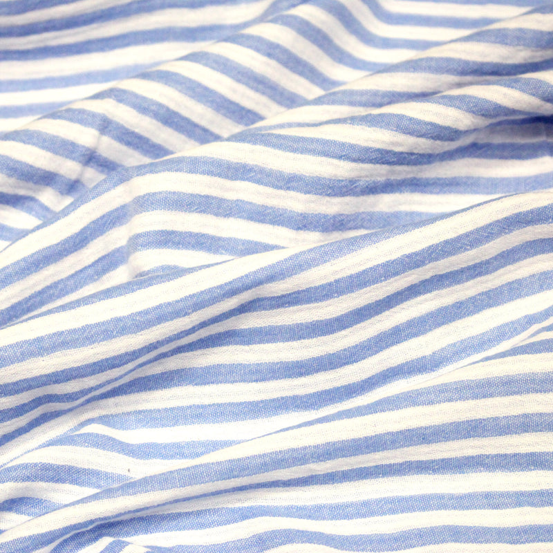 Tissu double gaze coton rayée recto verso : nombreuses couleurs ! OEKO - TEX - TissusPapi.com