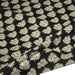 Tissu coton fin imprimé INDIENNES, noir aux fleurs tradtionnelles écrues - TissusPapi.com