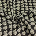 Tissu coton fin imprimé INDIENNES, noir aux fleurs tradtionnelles écrues - TissusPapi.com