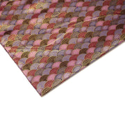 Tissu cotonnade motif vagues japonaises Seigaiha dorées : nombreuses couleurs - COLLECTION JAPON DORÉ - TissusPapi.com