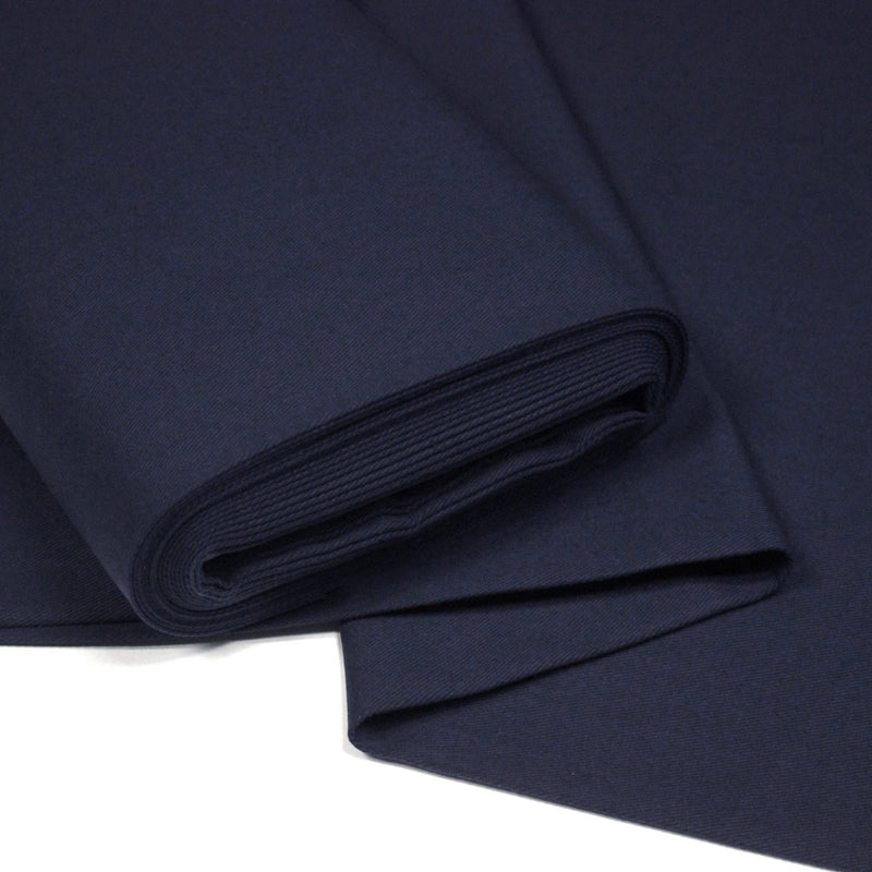 Tissu DENIM 100% coton Bleu marine - STANDARD 100 OEKO - TEX - TissusPapi.com