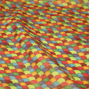 Tissu cotonnade motif vagues japonaises Seigaiha dorées : nombreuses couleurs - COLLECTION JAPON DORÉ - TissusPapi.com