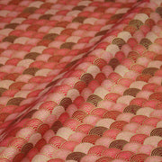 Tissu cotonnade motif vagues japonaises Seigaiha dorées : nombreuses couleurs - COLLECTION JAPON DORÉ - TissusPapi.com