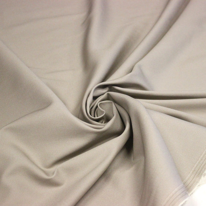 Tissu DENIM de coton élasthanne fin, sable - Fabrication italienne - TissusPapi.com