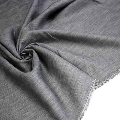 Tissu lin gris souris : habillement et déco d'intérieur - TissusPapi.com