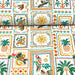 Tissu cotonnade PALMIERS, ANANAS, PERROQUETS - COLLECTION SICILIA - OEKO - TEX STANDARD 100 - TissusPapi.com