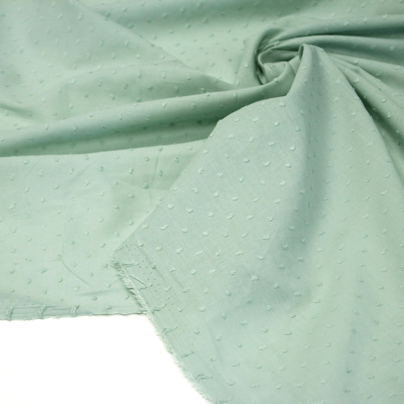 Tissu Plumetis de coton 100% coton : blanc, bleu, vert, parme... - TissusPapi.com