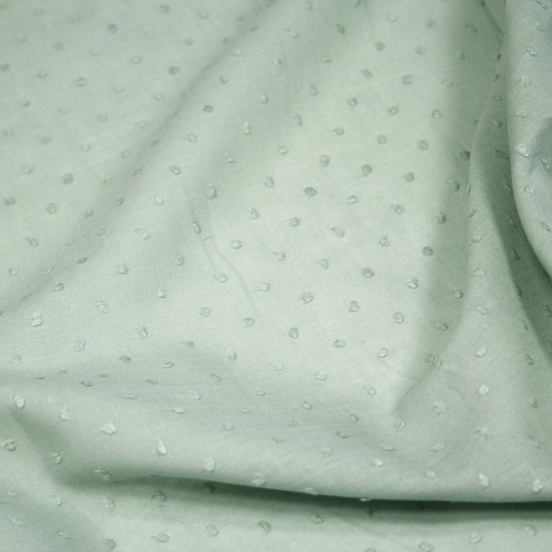 Tissu Plumetis de coton 100% coton : blanc, bleu, vert, parme... - TissusPapi.com
