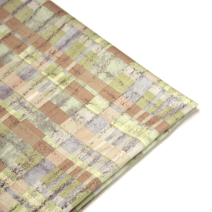 Tissu cotonnade motif PAPIER PEINT SEVENTIES : trois couleurs dispo