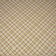 Tissu cotonnade, aux carreaux bleus roses et jaunes - STANDARD 100 OEKO - TEX - TissusPapi.com