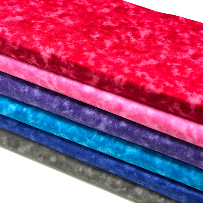 Tissu cotonnade faux-uni marbré pour patchwork & habillement : nombreuses couleurs !