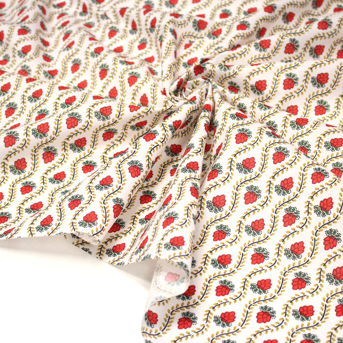 Tissu INDIENNES PROVENCALES cotonnade fleurie, 4 couleurs disponibles - OEKO-TEX STANDARD 100