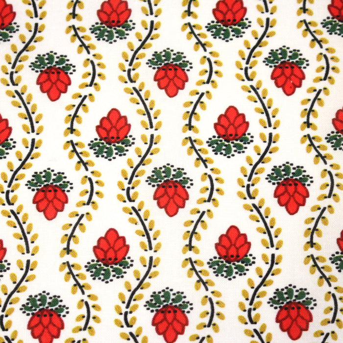 Tissu INDIENNES PROVENCALES cotonnade fleurie, 4 couleurs disponibles - OEKO-TEX STANDARD 100