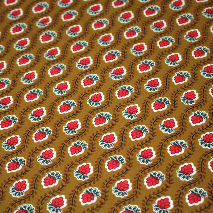 Tissu INDIENNES PROVENCALES cotonnade fleurie, 4 couleurs disponibles - OEKO-TEX STANDARD 100