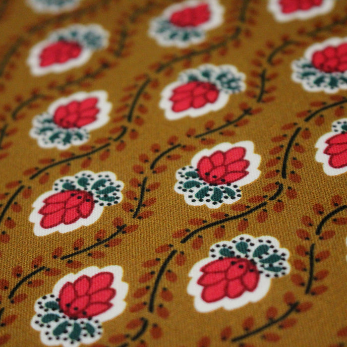 Tissu INDIENNES PROVENCALES cotonnade fleurie, 4 couleurs disponibles - OEKO-TEX STANDARD 100