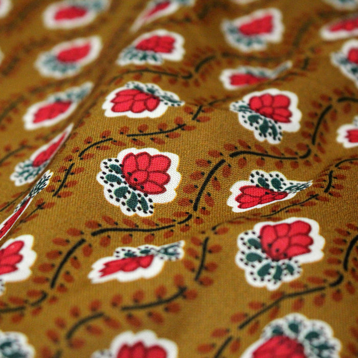 Tissu INDIENNES PROVENCALES cotonnade fleurie, 4 couleurs disponibles - OEKO-TEX STANDARD 100