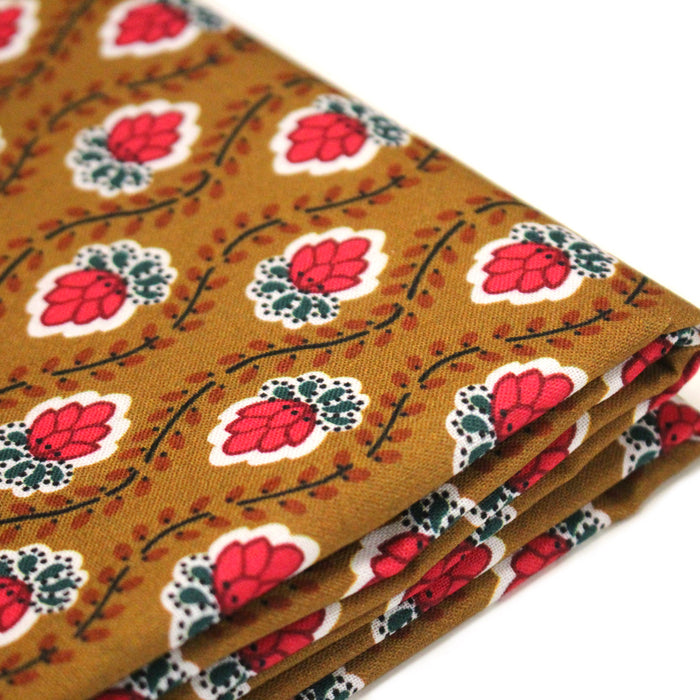 Tissu INDIENNES PROVENCALES cotonnade fleurie, 4 couleurs disponibles - OEKO-TEX STANDARD 100