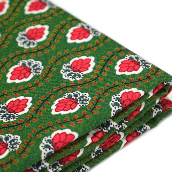 Tissu INDIENNES PROVENCALES cotonnade fleurie, 4 couleurs disponibles - OEKO-TEX STANDARD 100