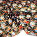 Tissu cotonnade motif japonais, roses & pivoines dorées, fond rouge ou bleu marine - COLLECTION JAPON DORÉ - TissusPapi.com