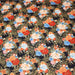 Tissu cotonnade motif japonais, roses & pivoines dorées, fond rouge ou bleu marine - COLLECTION JAPON DORÉ - TissusPapi.com