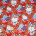 Tissu cotonnade motif japonais, roses & pivoines dorées, fond rouge ou bleu marine - COLLECTION JAPON DORÉ - TissusPapi.com