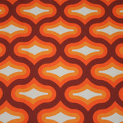 Tissu gabardine coton imprimée motif SEVENTIES, Losange Graphique - STANDARD 100 OEKO - TEX - TissusPapi.com