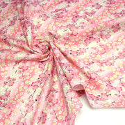 Tissu cotonnade motif japonais fleurs de cerisier : tons roses ou tons bleus– COLLECTION JAPON DORÉ - TissusPapi.com