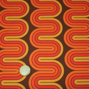 Tissu gabardine coton imprimée motif SEVENTIES, Vagues psychédélique - STANDARD 100 OEKO - TEX - TissusPapi.com