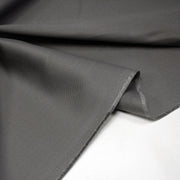 Tissu sergé coton gris uni aux fins fins liserés anthracites - 325gr/m2 - ON DESTOCKE ! - TissusPapi.com