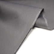 Tissu sergé coton gris uni aux fins fins liserés anthracites - 325gr/m2 - ON DESTOCKE ! - TissusPapi.com