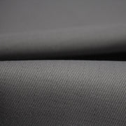 Tissu sergé coton gris uni aux fins fins liserés anthracites - 325gr/m2 - ON DESTOCKE ! - TissusPapi.com
