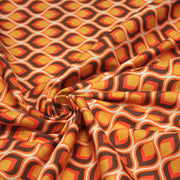 Tissu gabardine coton imprimée motif SEVENTIES, Flamme Hypnotique - STANDARD 100 OEKO - TEX - TissusPapi.com