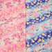 Tissu cotonnade motif japonais fleurs de cerisier : tons roses ou tons bleus– COLLECTION JAPON DORÉ - TissusPapi.com