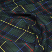 Tissu habillement Tartan motif traditionnel vert, bleu marine, rouge et jaune - OEKO - TEX® - TissusPapi.com