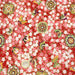 Tissu cotonnade motif japonais fleurs de cerisier, papillons et médaillons dorés, trois couleurs - COLLECTION JAPON DORÉ - TissusPapi.com
