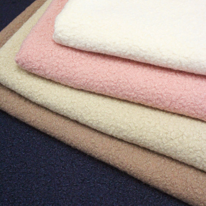 Tissu BOUCLETTE mouton : nombreuses couleurs - STANDARD 100 OEKO-TEX