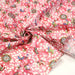 Tissu cotonnade motif japonais fleurs de cerisier, papillons et médaillons dorés, trois couleurs - COLLECTION JAPON DORÉ - TissusPapi.com