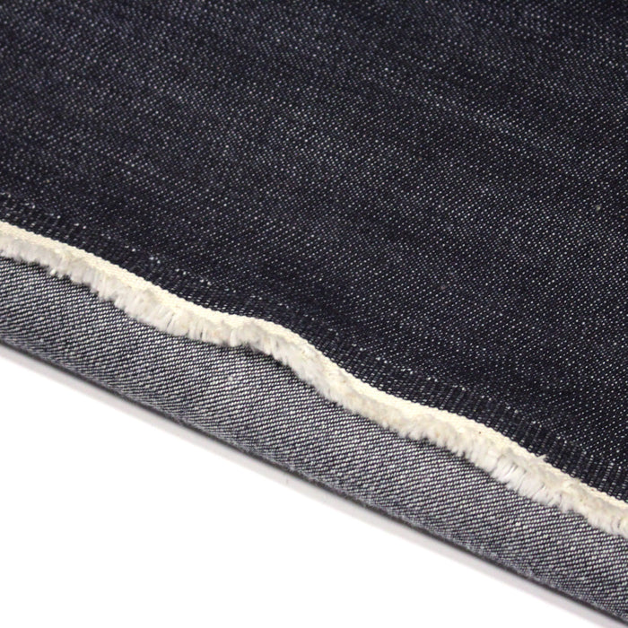 Tissu DENIM brut 100% coton bleu nuit 375gr/m2 - Fabrication italienne