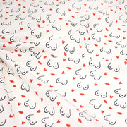 Tissu cotonnade Collection BOOBS : nombreux motifs de seins - STANDARD 100 OEKO - TEX - TissusPapi.com