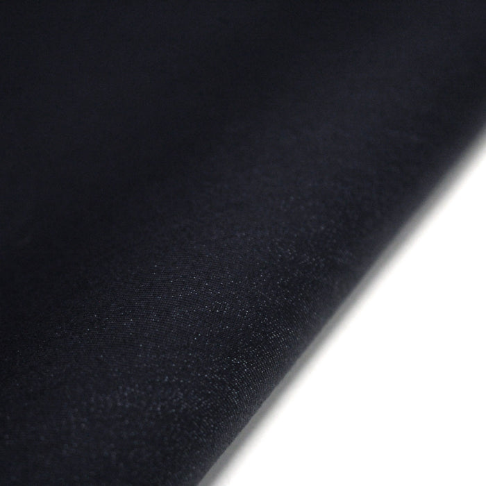 Tissu DENIM coton élasthanne bleu nuit - Fabrication italienne - TissusPapi.com