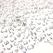 Tissu cotonnade Collection BOOBS : nombreux motifs de seins - STANDARD 100 OEKO - TEX - TissusPapi.com
