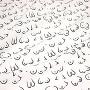 Tissu cotonnade Collection BOOBS : nombreux motifs de seins - STANDARD 100 OEKO - TEX - TissusPapi.com