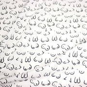 Tissu cotonnade Collection BOOBS : nombreux motifs de seins - STANDARD 100 OEKO - TEX - TissusPapi.com