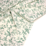 Tissu coton TOILE DE JOUY AUX MESANGES : bleu, vert - OEKO - TEX - TissusPapi.com
