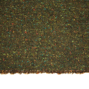 Tissu tweed laine, vert kaki aux touches multicolores - Fabrication française - TissusPapi.com