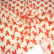 Tissu cotonnade HOMARD vermillon, 4 couleurs disponibles - OEKO - TEX STANDARD 100 - TissusPapi.com