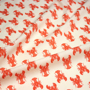 Tissu cotonnade HOMARD vermillon, 4 couleurs disponibles - OEKO - TEX STANDARD 100 - TissusPapi.com