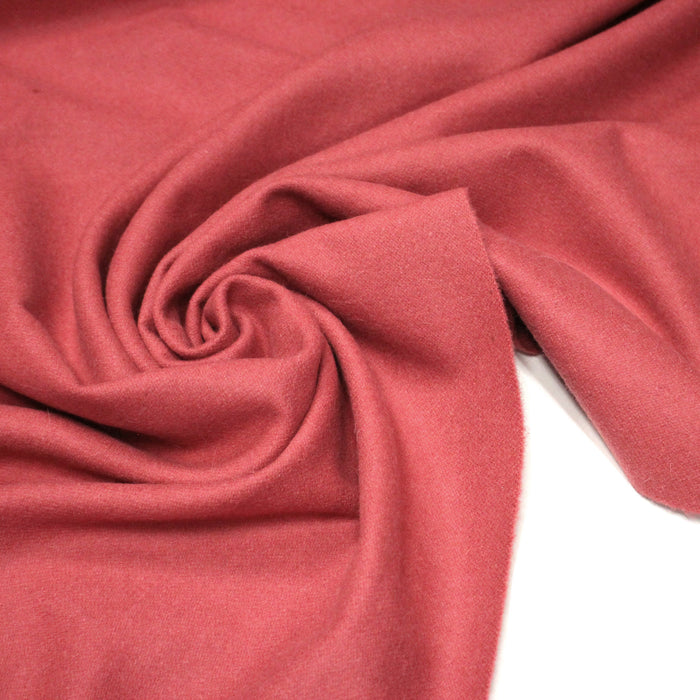 Tissu Lainage rose framboise, fabrication française